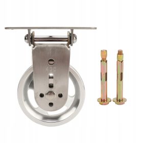    Riemenscheibe. Zwei-Wege-, rostfreies, leises Traktionsrad für Ausrüstung