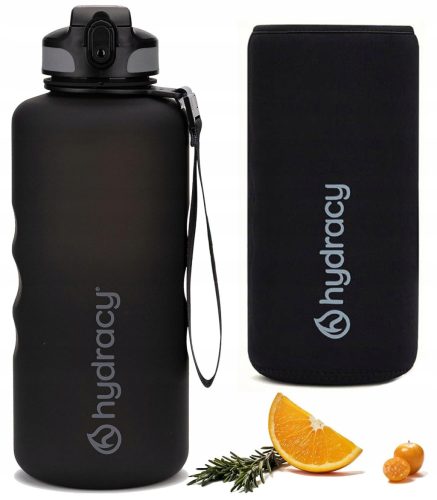  Gym Bottle Wasserbehälter für Sportler HYDRACY 2L SCHWARZ