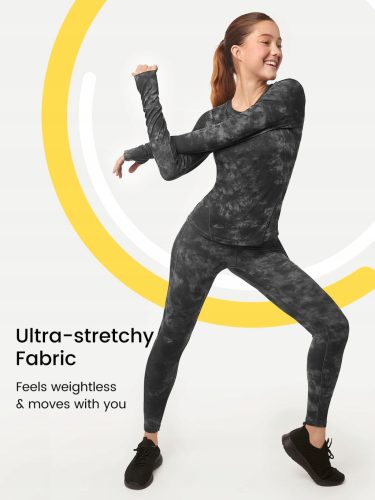  SLIM FIT SPORT-T-SHIRT MIT DAUMENLÖCHERN, ATMUNGSAKTIV, GLOWMODE XXL