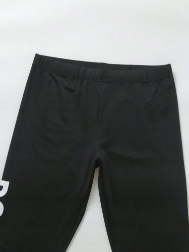  SPORTLEGGINGS MIT AUFSCHRIFT, SCHWARZ SHEIN 4XL 48