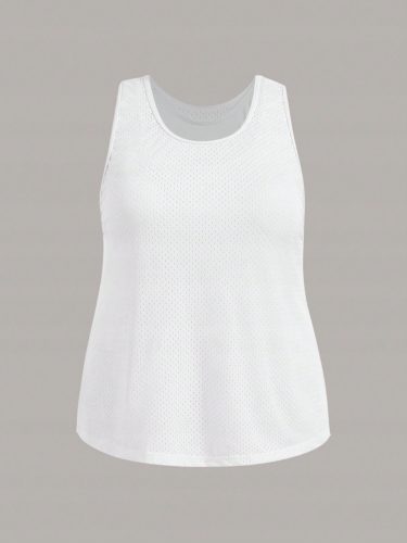  SPORTTOP MIT EINGEBETTETEM BH 2ER-PACK WEISS SHEIN 3XL 46