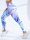  SHEIN SPORTLEGGINGS MIT HOHER TAILLE UND MARMORMUSTER L 40