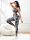  SPORTSET GRAUER Batik-BH + SHEIN-LEGGINGS S 36