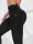  SPORTLEGGINGS MIT TASCHEN HOHER TAILLE SCHWARZ SHEIN S 36