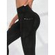  SPORTLEGGINGS MIT TASCHEN HOHER TAILLE SCHWARZ SHEIN S 36