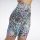  REEBOK Damen-Sport-Leggings mit R. S-Print, farbenfroh, kurz