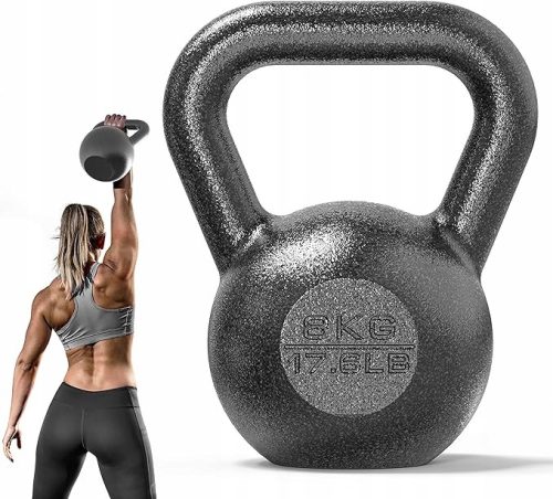  Massive Kugelhantel aus Gusseisen PROIRON 8 kg Schwarz 1 Stk.