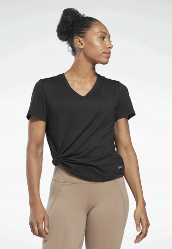  Reebok Damen-Sport-T-Shirt, schwarz rS