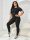  SHEIN SPORTS T-SHIRT, RIPPED, SCHWARZ, M 38