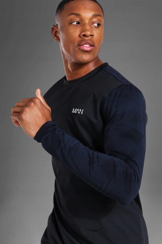  BB11 SCHWARZE ACTIVE BOOHOO HERRENBLUSE XS