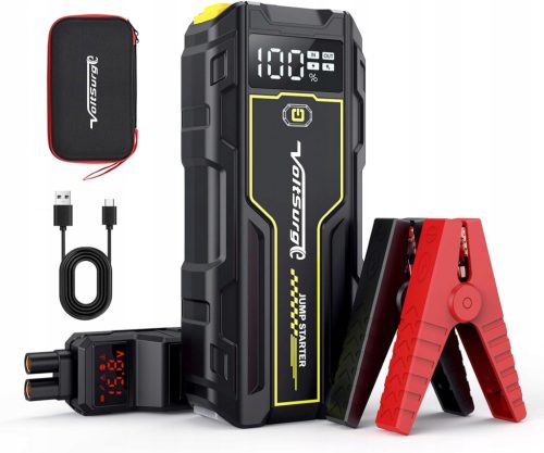  VOLTSURGE Überbrückungskabel 4500 A 12 V LED-Taschenlampe, Notstarter