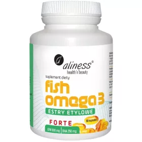   Aliness Fish Omega-3 Forte: Hochkonzentrierte Omega-3 Fettsäuren in Weichkapseln