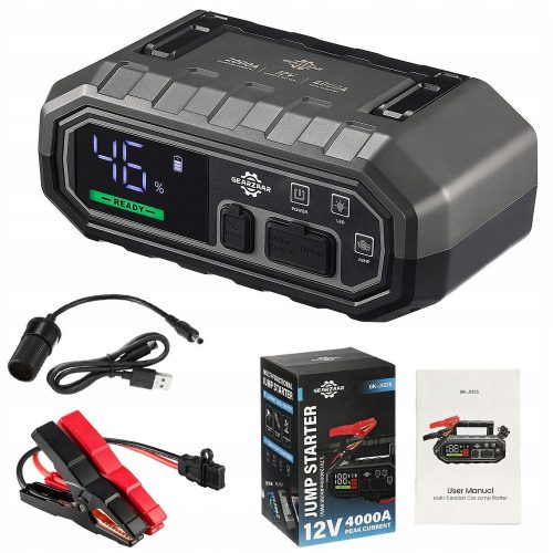  Starthilfe für den Notstart eines Autos mit PowerBank 4000A-Starthilfe