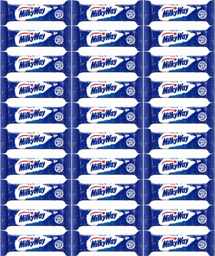 60x Milky Way Riegel, 21.5g - Cremige Füllung umhüllt von Milchschokolade