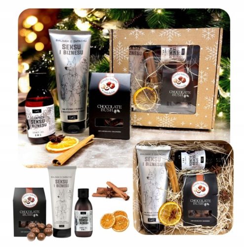  Weihnachtsgeschenkbox für Ihn Vegane Kosmetik und Haselnüsse