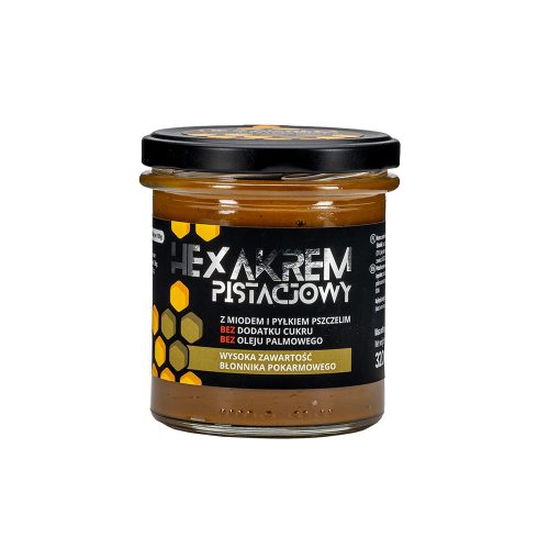 Pistaziencreme mit Honig und Bienenpollen von Pasieka Łysoń, 320g