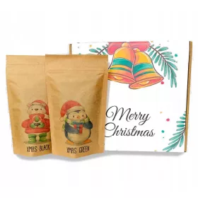    Ein Set Wintertees in einer dekorativen Box mit Schutzumschlag – perfekt für Weihnachten