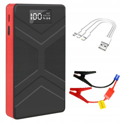  Auto-Starthilfe für Auto-Starthilfe, leistungsstarke Taschenlampe, 30000 mAh, 800 A