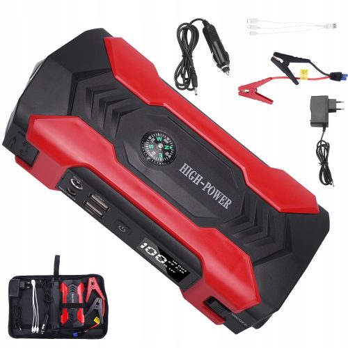  LED-LICHT START AUTO POWERBAN 12V 28000mAH 18,1×8,6×4,2cm