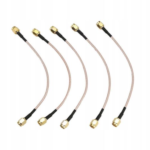  SMA-Stecker-Koaxialkabel, 15 cm, RG316-Pigtail-Jumper, 5 Stück