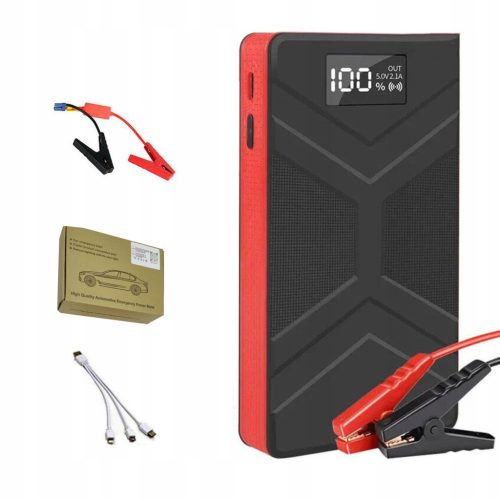  STARTBOOSTER POWERBANK NOTFALL AUTO STARTER POWER LCD-KLEMMEN