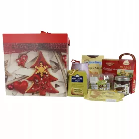    WEIHNACHTSGESCHENK Set aus italienischen Süßigkeiten, Kuchen, Keksen, Sahne BOX10