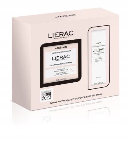 Krem nawilżający do twarzy Lierac Arkeskin, Diopti Rides na noc 50 ml