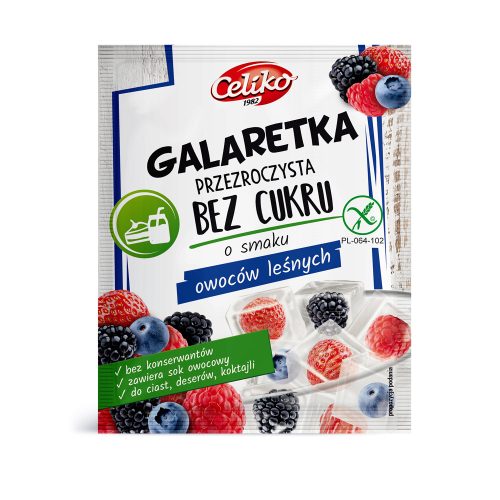 Celiko Zuckerfreies Waldfruchtgeliermittel ohne Zucker, 30 Stück