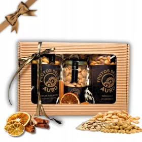    GESCHENKSET - CASHEWNÜSSE, MANDELN - WEIHNACHTEN, KORB, GESCHENK