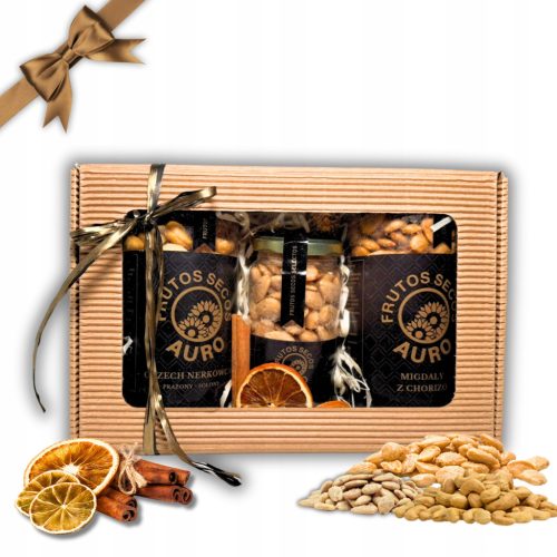  GESCHENKSET - CASHEWNÜSSE, MANDELN - WEIHNACHTEN, KORB, GESCHENK