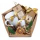  Weihnachtsgeschenk, großer Geschenkkorb, Weihnachtsmann-Geschenkbecher, Tee