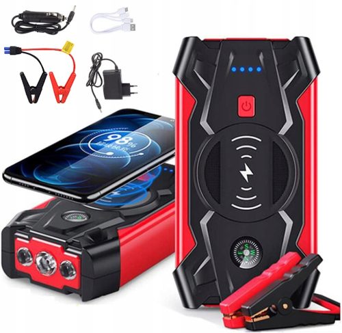  JUMP STARTER STARTBOOSTER POWER BANK NOTSTROMVERSORGUNG FÜR KFZ MIT LCD