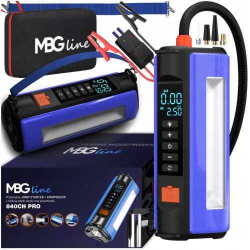  Starthilfe-Booster, 38,5 Wh, Auto-Kompressor, Powerbank, Auto-Taschenlampe