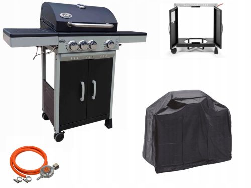  ALABAMA DEKRAFT GASGRILL 3+1 BRENNER GUSSEISENGRILL + REDUZIERDECKEL
