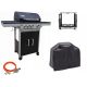  ALABAMA DEKRAFT GASGRILL 3+1 BRENNER GUSSEISENGRILL + REDUZIERDECKEL
