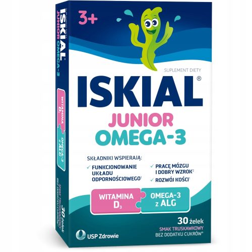 ISKIAL Junior Omega-3 - Nahrungsergänzungsmittel in Gummiform für Kinder ab 3 Jahren
