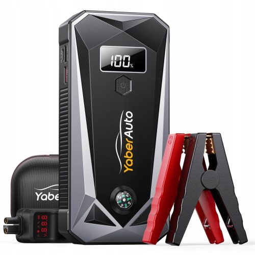  YaberAuto 5000A Autobatterie-Starthilfe, tragbarer Auto-Starthilfe, YA40