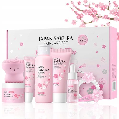  Sakura Skincare Set Facial Kit – Hautpflege-Geschenkset für Mädchen/Damen,