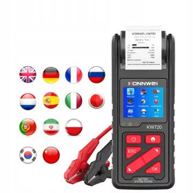  BATTERIETESTER 6V 12V 24V mit Drucker j.PL