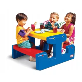    Little Tikes Picknicktisch, Blau, 4 Sitzplätze 4795 SPIELPLATZTISCH