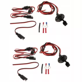    2x SAE-Schnellverbinder für Kfz-Panelmontage, wasserdichte Buchse