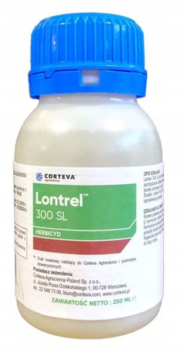 Lontrel 300SL 250ml von Corteva - Effektiver Herbizid gegen Unkräuter in Raps, Zuckerrüben und Zwiebeln