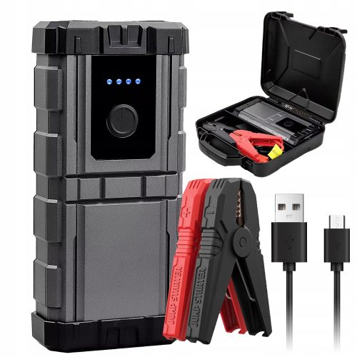  Tragbares Auto-Booster-Jumper-Box-Powerbank-LED-SOS-Ladegerät 6000 mAh