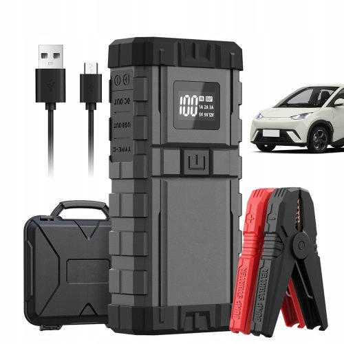  JUMP STARTER CAR BOOSTER JUMP POWERBANK MIT LED-TASCHENLAMPE 6000 mAh 12 V