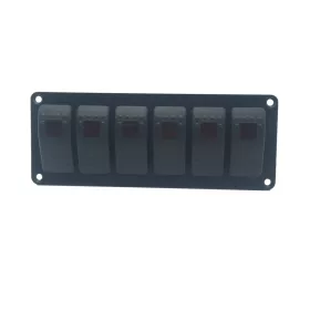    LED-PANEL FÜR AUTO, ANHÄNGER, YACHT, BOOT, 6 SCHALTER 12V 24V
