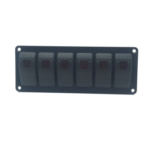  LED-PANEL FÜR AUTO, ANHÄNGER, YACHT, BOOT, 6 SCHALTER 12V 24V