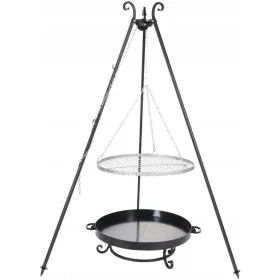  GARTENGRILL DREIBEINIG GITTER + FEUERSTELLE 60cm