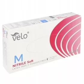  Velo Nitrile Soft Puderfreie Nitrilhandschuhe M, 100 Stk.