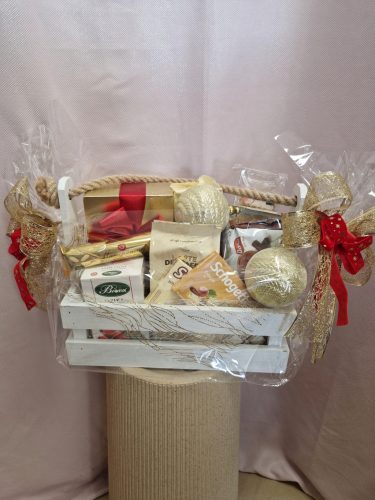  WEIHNACHTSGESCHENKKORB süße Geschenkbox mit Süßigkeiten