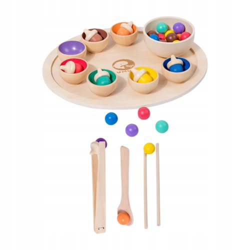  Sortierspiel aus Holz zum Sortieren und Zählen von Farben